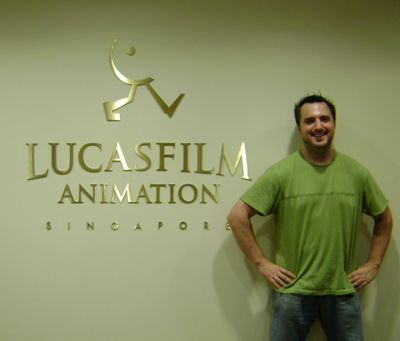Lucasfilm Animation SIngapore Lobby, headquartered in Singapore, where this particular convergence work took place.