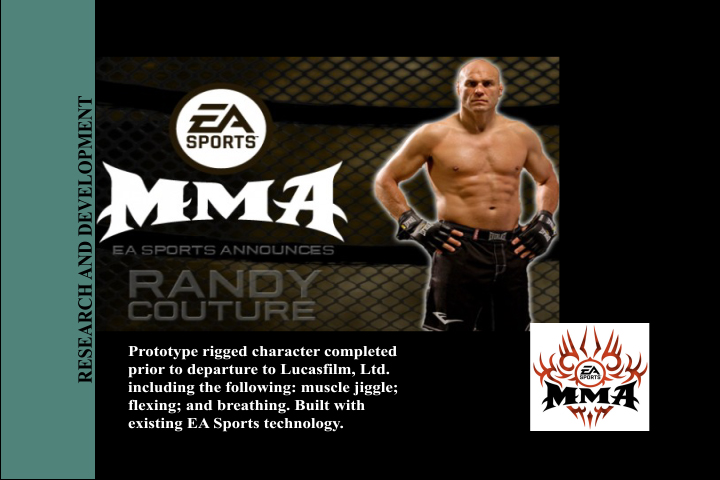 EA Sports MMA: rigging research and development
