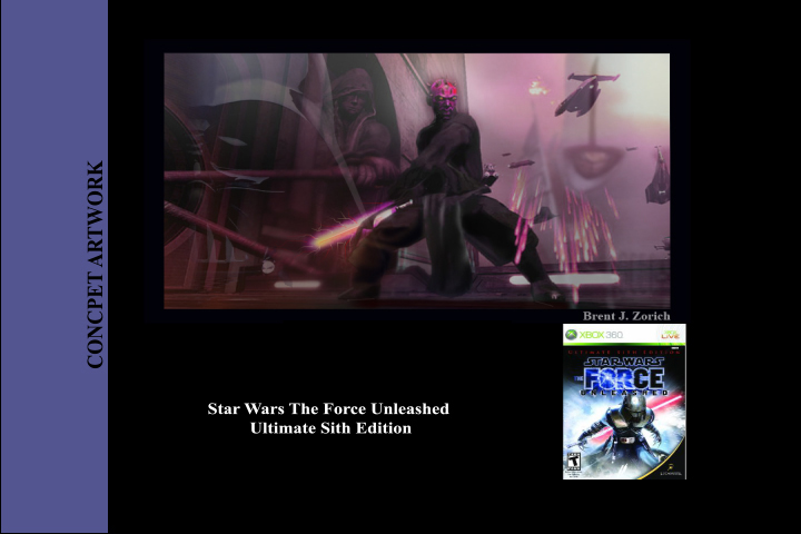 Concept Illustration: Lord Maul Playable summoning sith powers from Grievous and Vader
